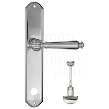 Дверная ручка Fratelli Cattini 'MARANI' на планке PL02 полированный хром (wc-2)