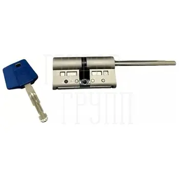 Профильный цилиндр Tokoz PRO 300 (Чехия) ключ-длинный шток CV PRO300/O-LONG 030/045 T04 SPS-SZ 90 mm (40+10+40) никель + флажок