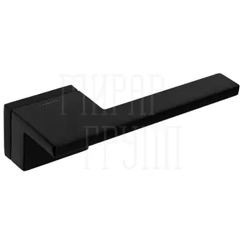 Дверная ручка Extreza Hi-Tech 'Mirano' (Мирано) 138 на прямоугольной розетке R25 черный