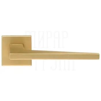 Дверная ручка Extreza Hi-tech 'AZIMUT-2' 102 на квадратной розетке R11 матовое золото