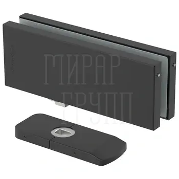 Петля-доводчик Armadillo (Армадилло) для стеклянной двери Range.GL.H10 BL