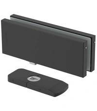 Петля-доводчик Armadillo (Армадилло) для стеклянной двери Range.GL.H10 BL