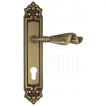 Дверная ручка Venezia 'Opera' на планке PL96 матовая бронза (cyl)
