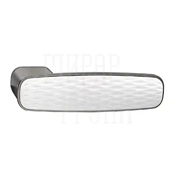 Дверная ручка на розетке CAPSULA 807 GF/WHITE графит/белый