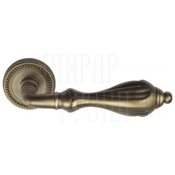 Дверная ручка на розетке Venezia 'ANAFESTO' D3 матовая бронза
