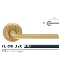 Дверная ручка Extreza TERNI (Терни) 320 на розетке R03