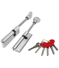 Цилиндровый Fuaro (Фуаро) (D-PRO507-8/95) D-PRO5007-8Tang95(60+10+25) хром 5+1Key со штоком перекод.