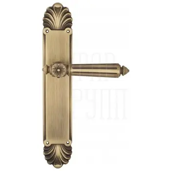 Дверная ручка Venezia 'CASTELLO' на планке PL87 матовая бронза 