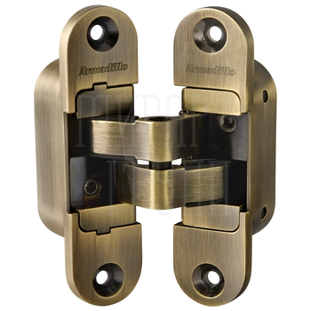 Петля Armadillo (Армадилло) скрытой установки U3D6200L левая (Architect 3D-ACH 60) 60 кг бронза