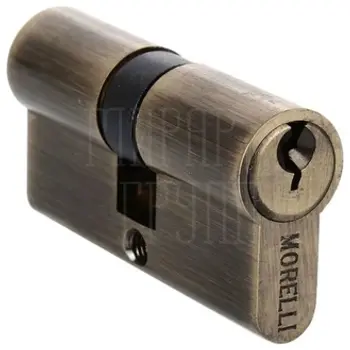 Цилиндр Morelli (50 мм/20+10+20) ключ-ключ античная бронза