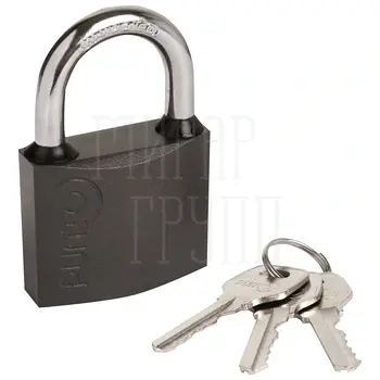 Замок Punto (Пунто) навесной PK-0150 3 key англ.ключ. никель