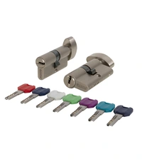 Цилиндровый Punto (Пунто) MaxPro7002Knob52mm(21+10+21) мат.никель 7key с вертушкой