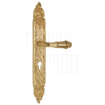 Дверная ручка на планке Mestre OA 1620 золото 24к