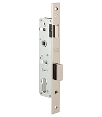 Купить Корпус Kale kilit (Кале килит) узкопрофильного замка с защёлкой 153 (30 mm) w/b (никель) по цене 590 руб. в Москве