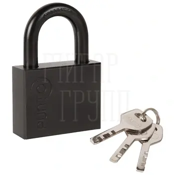 Замок Punto (Пунто) навесной PK-1560 3 key диск.ключ черный