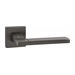 Дверные ручки Puerto (Пуэрто) INAL 524-03 на квадратной розетке, матовый черный никель