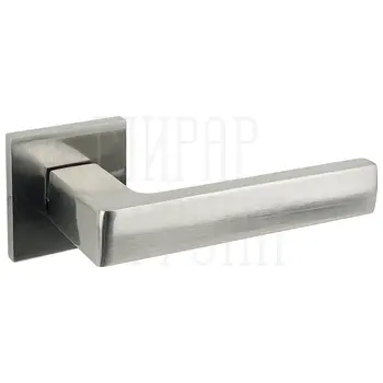 Дверные ручки Puerto (Пуэрто) 'Куббаито', серия SLIM INAL 541-03 (slim) на тонком квадратном основании матовый никель