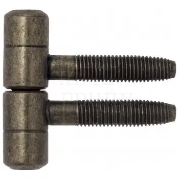 Петля дверная ввертная LaFlorida 150 Ø14 одноштырьковая без пешки (38кг) античная бронза