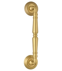 Купить Ручка дверная скоба Extreza "Petra" (Петра) 250 мм (205 мм) на круглых розетках R05 по цене 10`431 руб. в Москве