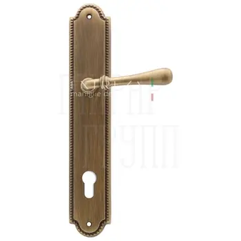 Дверная ручка Extreza 'EVA' (Эва) 319 на планке PL03 матовая бронза (cyl)