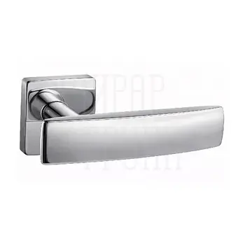 Дверная ручка на розетке SOFT 411 CP полированный хром