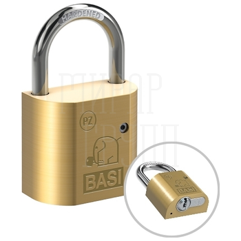 Навесной замок BASI VHS PZ под полцилиндр латунь