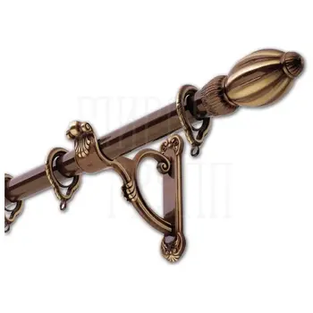 Карниз Mandelli Belize (комплект) однорядный бронза (30х2000 mm) х 2 кр.