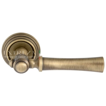 Дверная ручка Extreza 'DEZI' (Дези) 309 на круглой розетке R05 матовая бронза