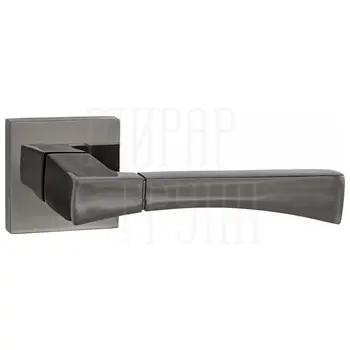 Дверные ручки Puerto (Пуэрто) INAL 532-03 на квадратной розетке черный никель