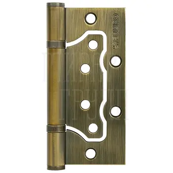 Петля Fuaro (Фуаро) универсальная без врезки IN4500W WAB (500-2BB 100x25) матовая бронза