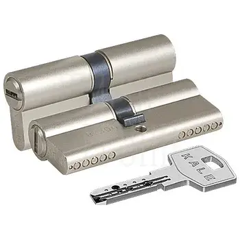 Цилиндровый механизм Kale kilit (Кале килит) 164 BN/90 (35+10+45) mm никель никель