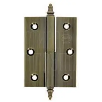 Петля дверная универсальная латунная Amig 1007 100x70x3 матовая бронза