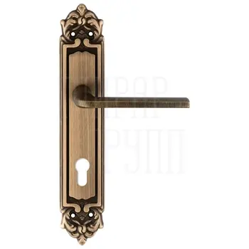 Дверная ручка Extreza 'TERNI' (Терни) 320 на планке PL02 матовая бронза (cyl)