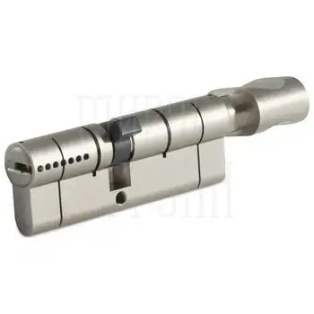 Цилиндр Rav Bariach серии Mars ключ-вертушка 90 mm (45+10+35) никель
