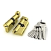 Цилиндровый механизм Fuaro (Фуаро) (R602/70) R6002Knob 70 mm (30+10+30) с вертушкой, латунь
