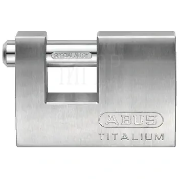 Навесной замок ABUS 82TI/70 полузакрытый (пальцевый) матовый хром