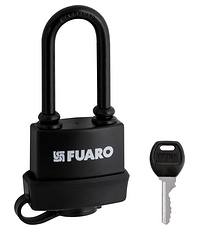 Купить Замок Fuaro (Фуаро) навесной PL-WEATHER-3660 LS 3key BLACK удл. дужка англ. по цене 554 руб. в Москве