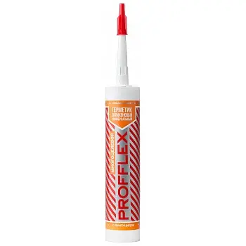 Герметик силиконовый универсальный PROFFLEX многоцелевой 280 ml (прозрачный) прозрачный