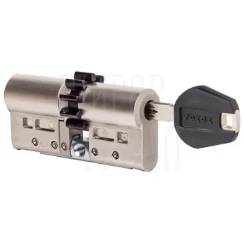 Профильный цилиндр Tokoz PRO 400 (Чехия) ключ-ключ CV PRO400/PRO400 033/043 T04 POS-SZ 76 mm (28+10+38) с шестерней никель + шестерня