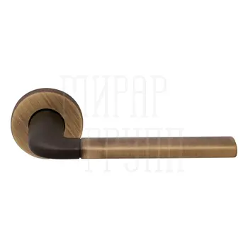 Дверная ручка на круглой розетке Forme 158R 'Milly2' (50PVC) матовая бронза + бронза
