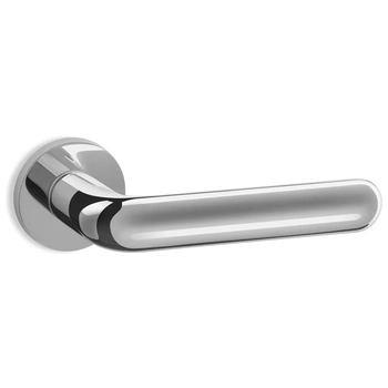 Дверная ручка на розетке Salice Paolo 'Hansa' 6295 полированный хром