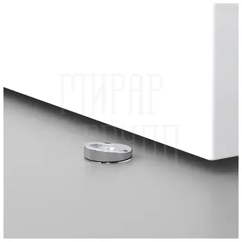 Упор Armadillo (Армадилло) дверной скрытый MAX INOX/2 никель