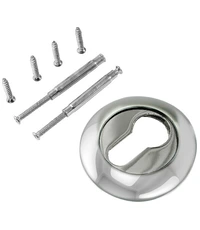 Накладка на цилиндр Renz белый/хром блестящий LM ET 08