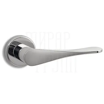 Дверная ручка на розетке Salice Paolo 'Spoon' 6225 полированный хром