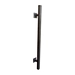 Дверная ручка-скоба кованая стальная Galbusera Art.1880 MANIGLIONE (длины: 600-800-1000-1200-1400-1600-1800-2000 mm), античный черный