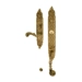 Ручка для входной двери Mestre OJ 1704 с замком и ключами, античная латунь