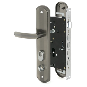 Замок врезной Palladium 505 правый серебряно-черный