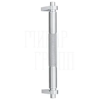 Дверная ручка-скоба Pasini 'Techno' 4070 (285/250 mm) матовый + полированный хром