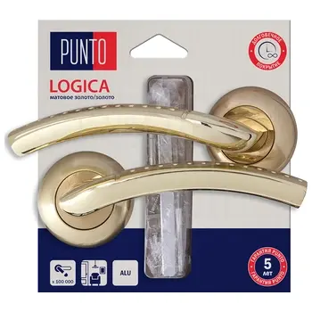 Ручка Punto (Пунто) раздельная LM/A R.TL54.LOGICA/HD матовое золото/золото