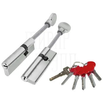 Цилиндровый механизм Fuaro (Фуаро) D-PRO5007-8Key75 mm (40+10+25) 5+1Key со штоком перекод. хром